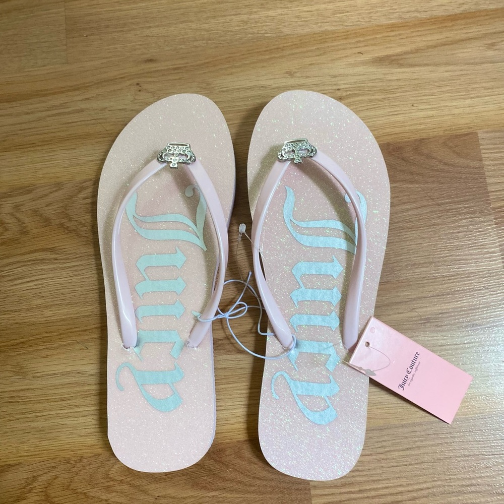 Authentic Pink Juicy Couture Flip flops